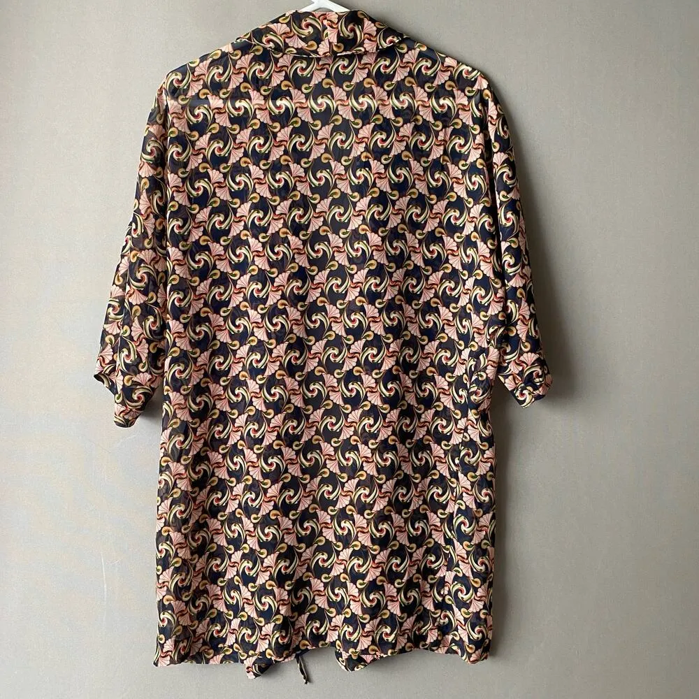 The‎ Webster Miami sz S kimono robe mini dress Red - Image 11