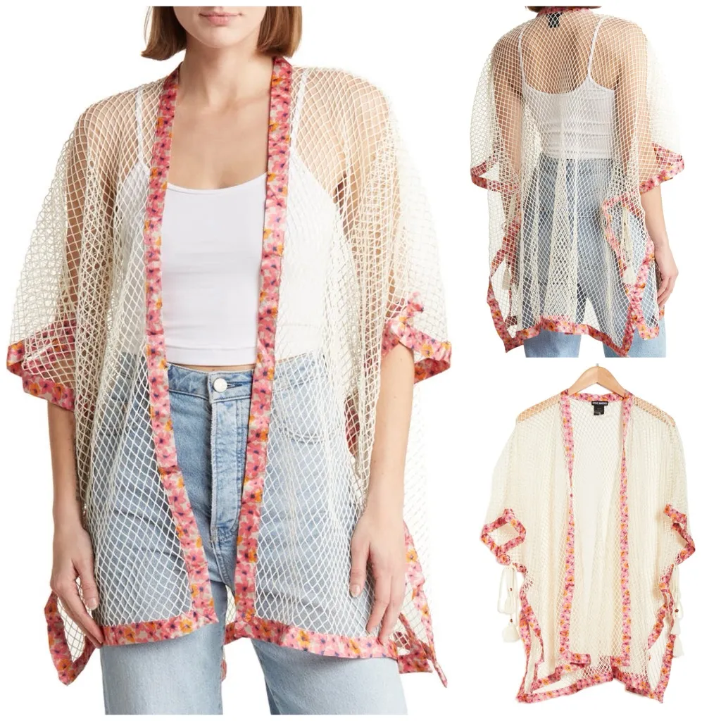 NWT! Steve Madden Open Weave Duster Cardigan - Image 2