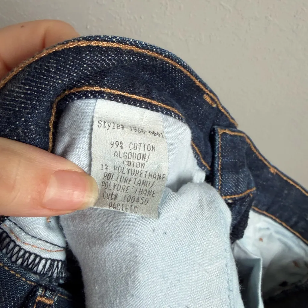 Current Elliot Dark Wash Slim Straight Leg Pacific Dark Wash Denim Jean Women 29 - Image 6