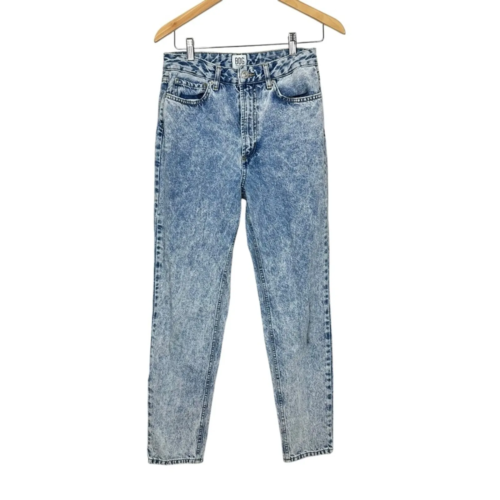 Urban Outfitters BDG High Rise Acid Wash Vintage Mom Jeans Size 28 - Image 3