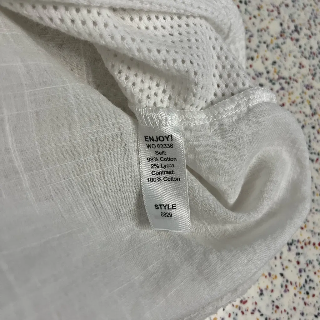 Michael Stars White Long Sleeve Mesh Top - Image 3