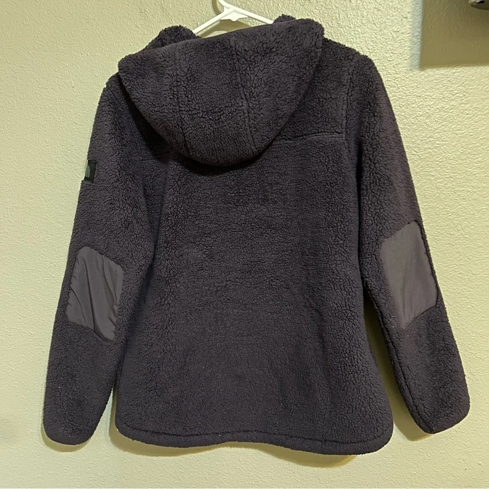 The North Face purple Campshire sherpa fleece pullover hoodie women’s size small - Image 6