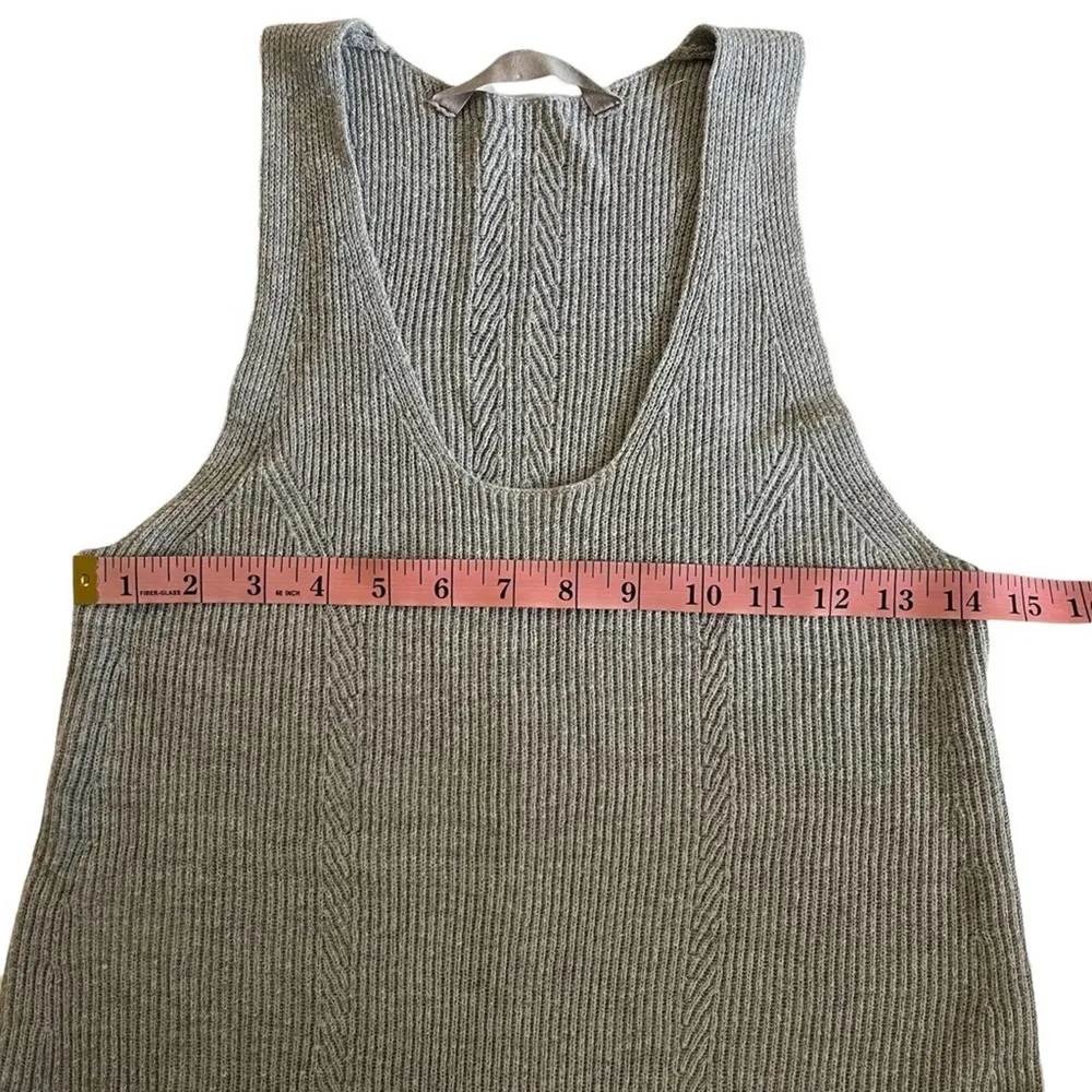Athleta Gray Linen Blend Ribbed Tank Top - Image 9