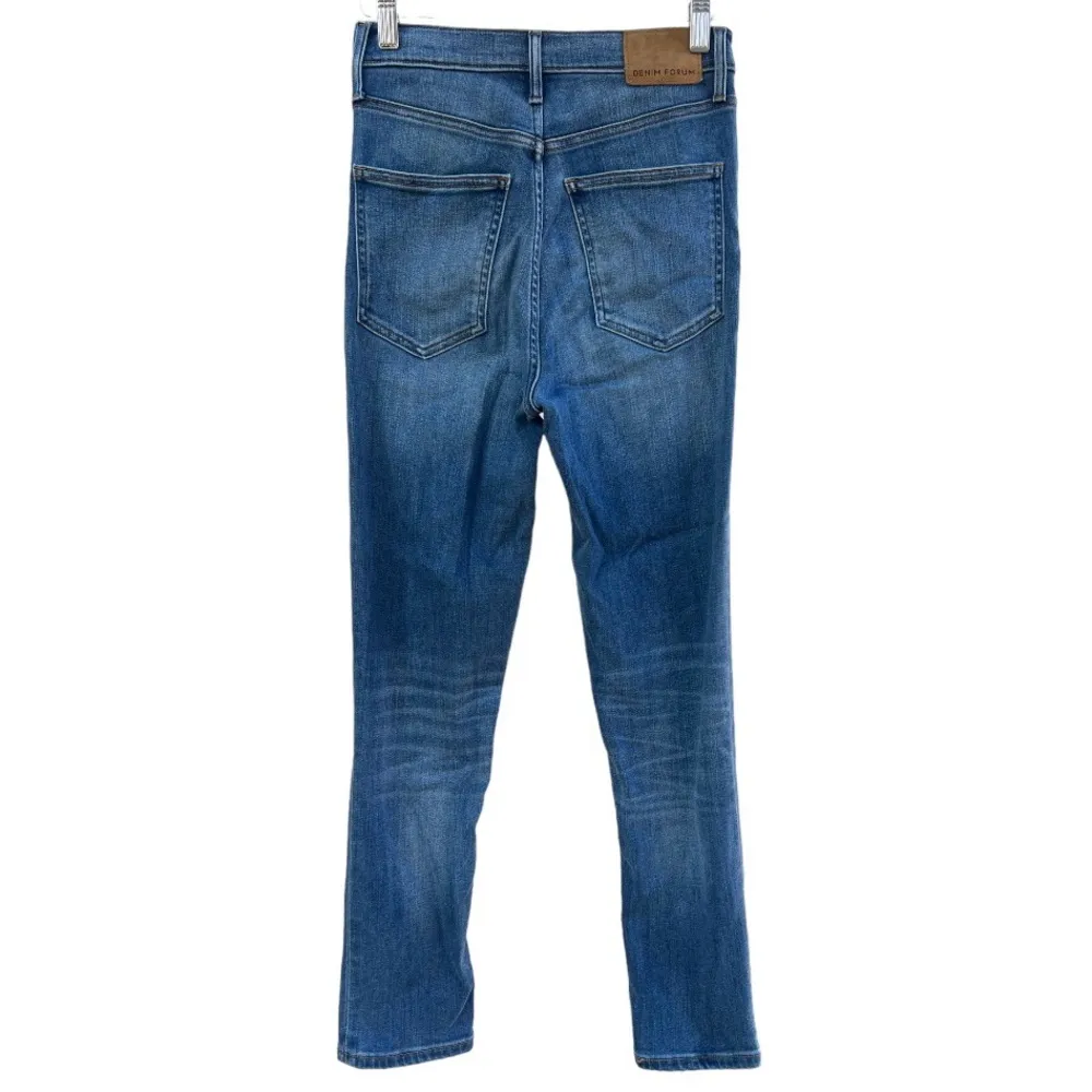 Denim Forum The Lola High Rise Skinny Crop Denim Blue Size 26 - Image 8