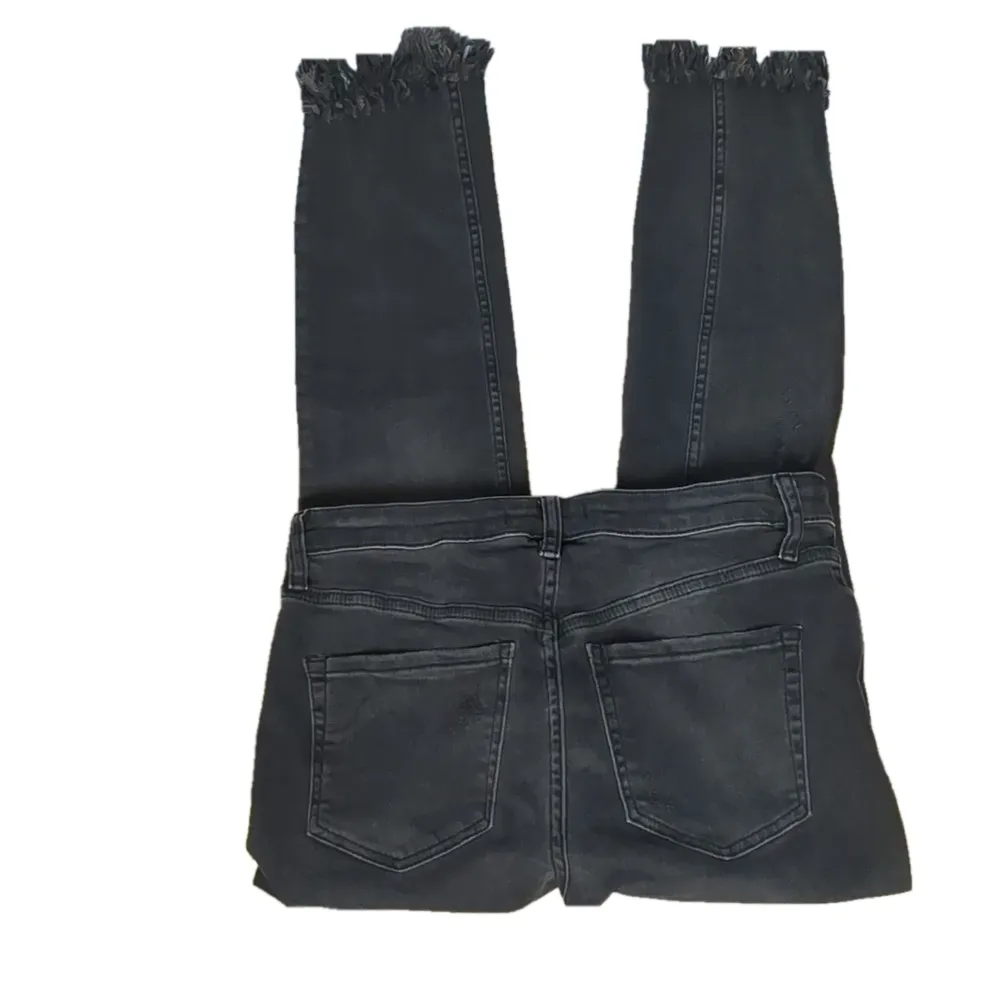 FREE people black fringe distressed jeans size 27 - Image 5
