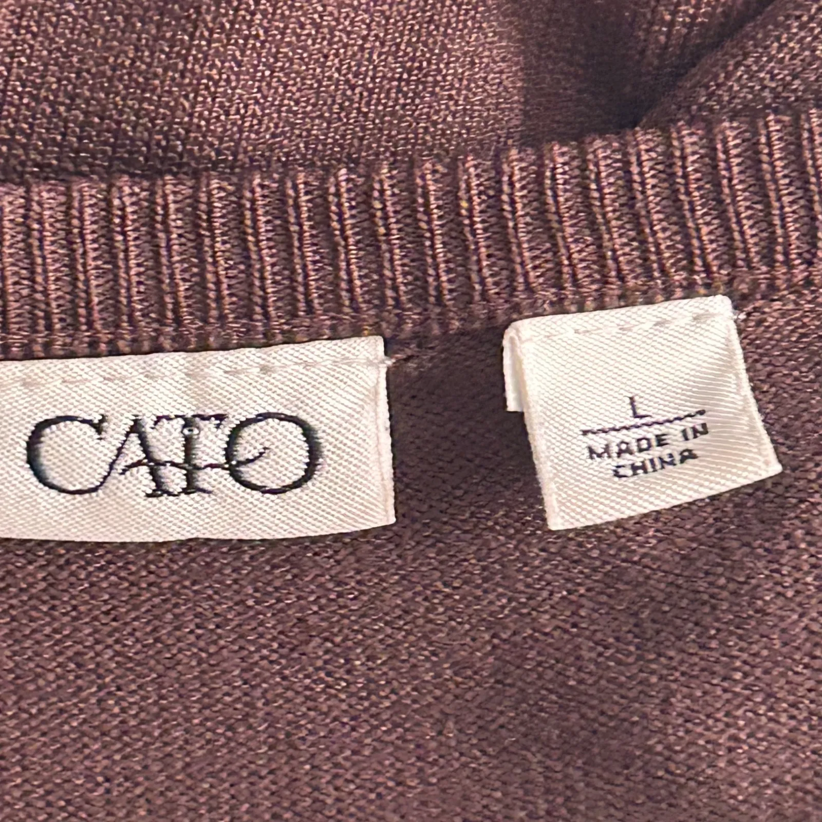 Vintage Babydoll Sweater Large‎ Chocolate Brown Dark Academia Soft Cottagecore - Image 7