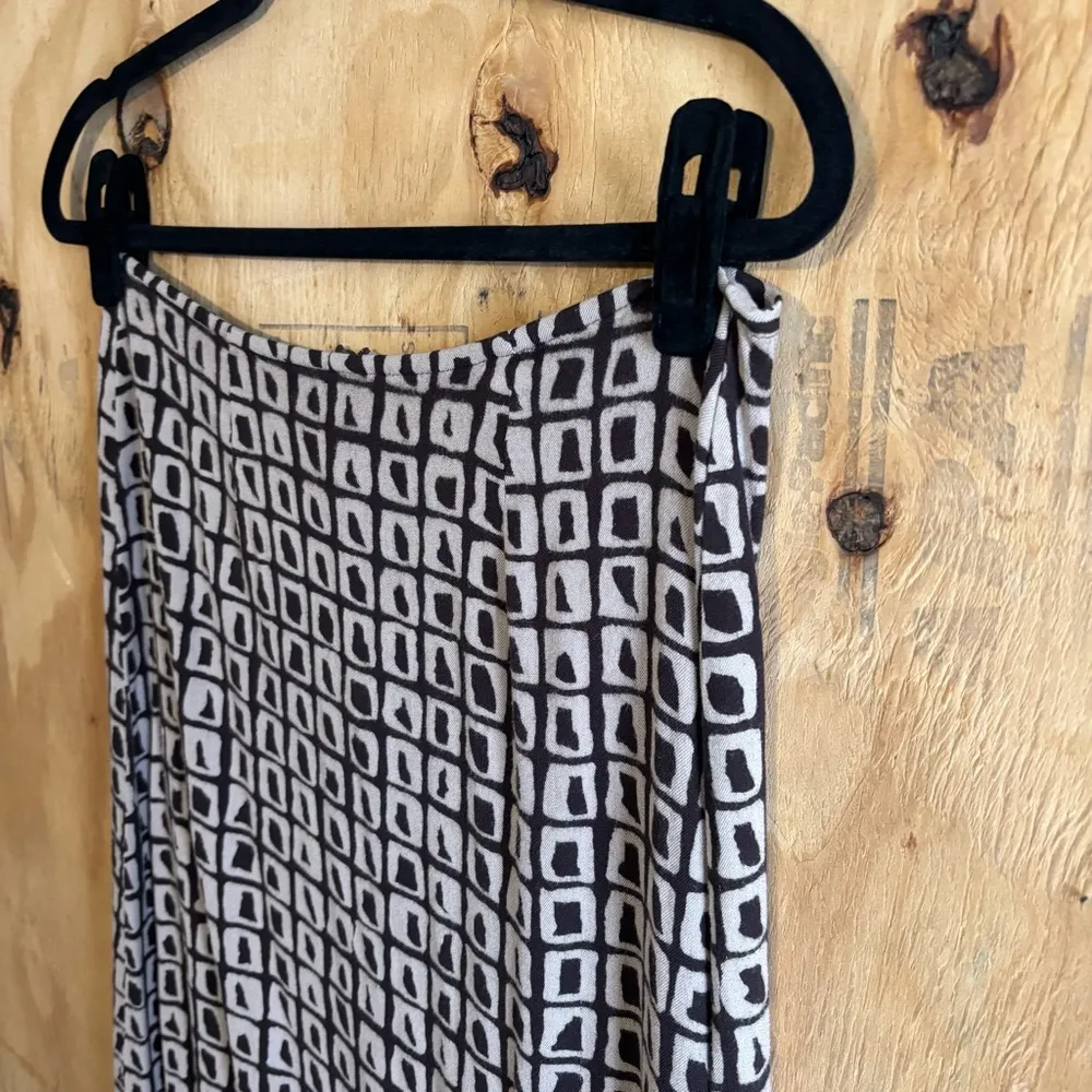 Vintage Express Brown Giraffe Print Midi Pencil Skirt Sz 9/10 - Image 3