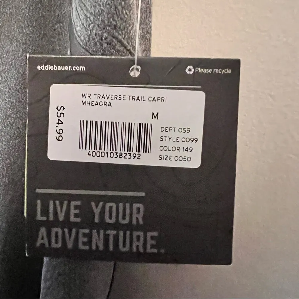 Eddie Bauer Women's Gray Traverse Outdoor Hiking  Trail Capri Sz M NWT - Image 9