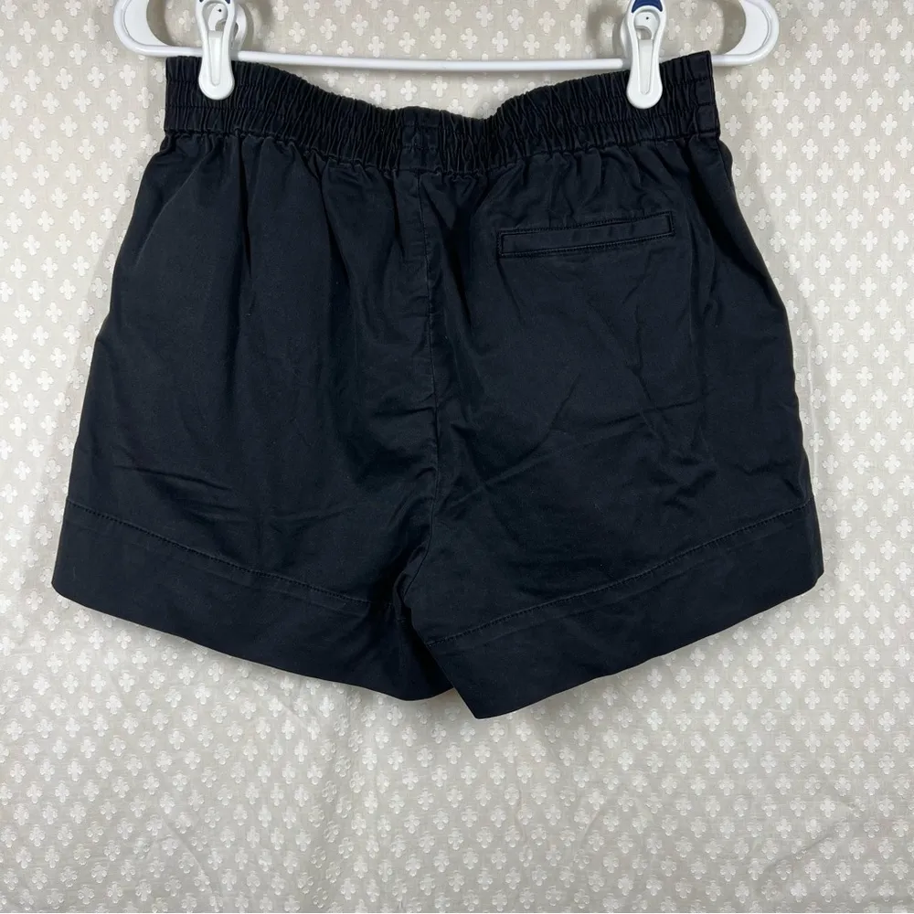 Everlane Black Pull On High Rise‎ Chino Shorts - Image 4