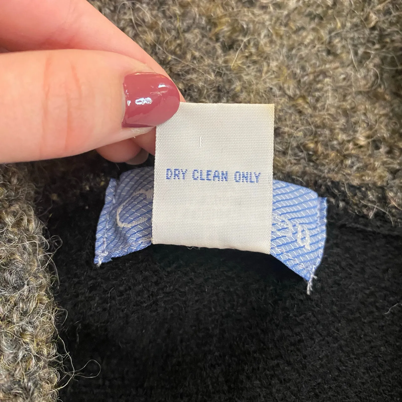 Ciel Bleu Collared Button Up Wool Cardigan‎ Womens Size M Black Brown Size M - Image 6