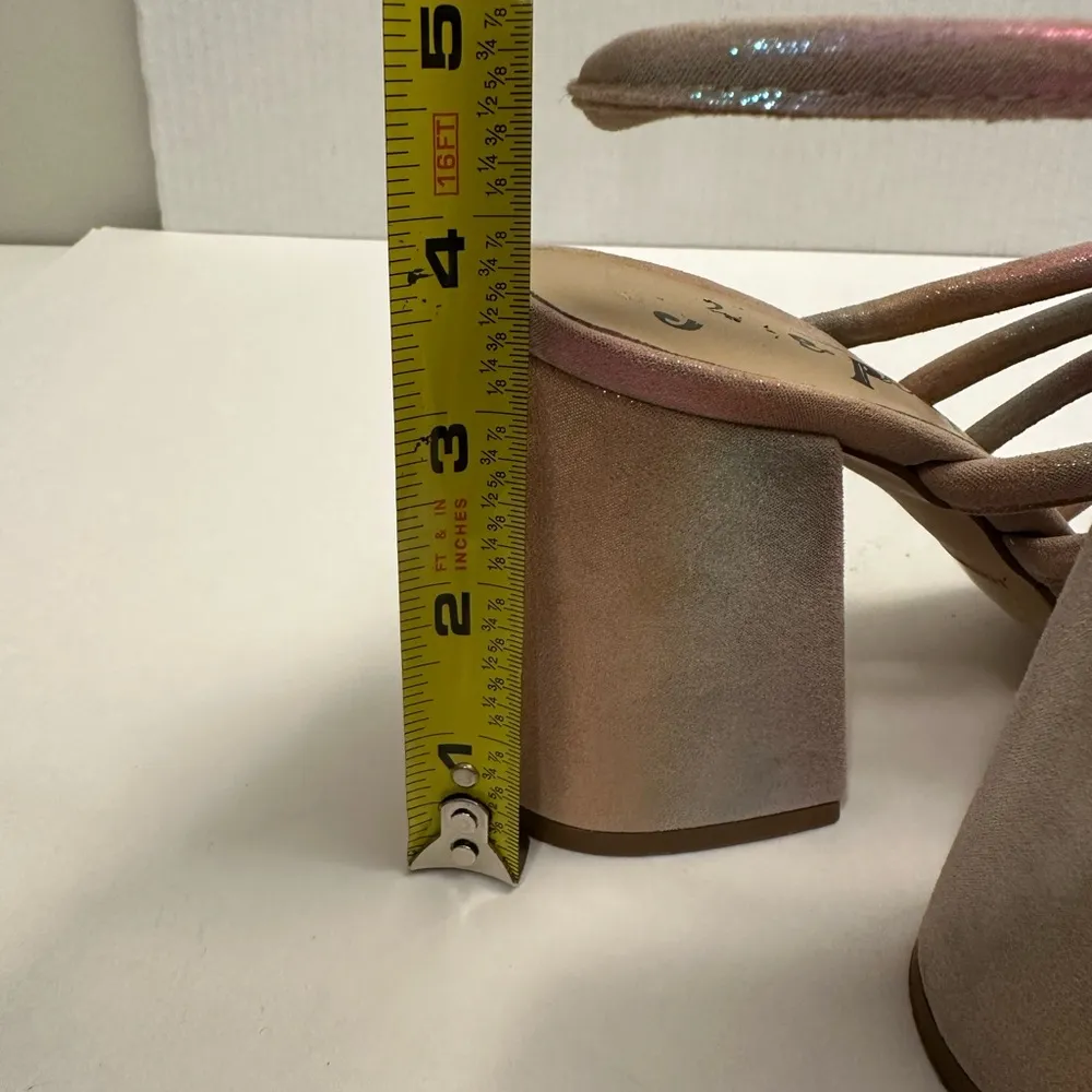 Free People Colette Cinched Heel Rainbow Metallic Size 37 - Image 13