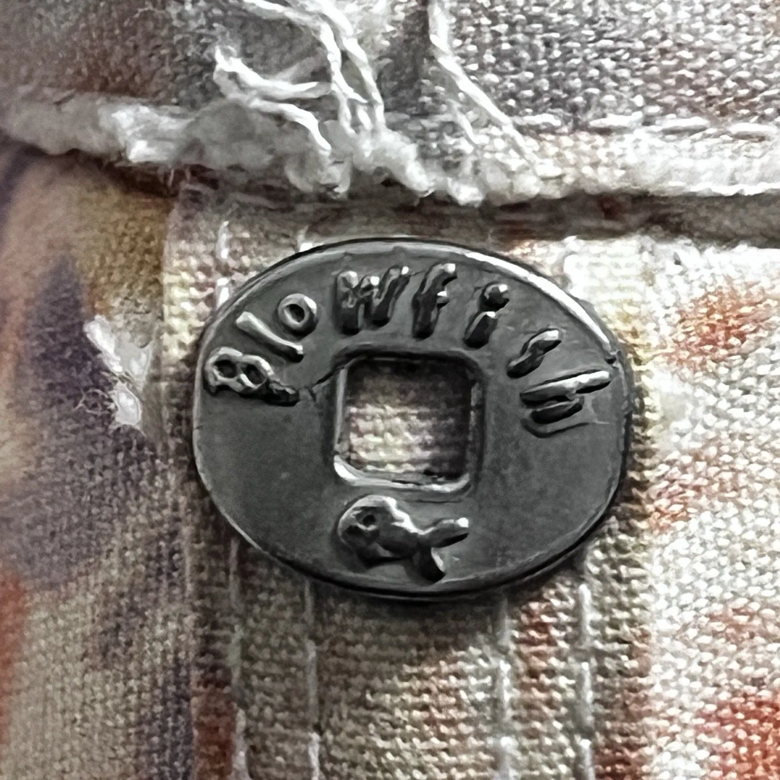 Blowfish Malibu Women's Slip On Sneakers Abstract Patchwork Canvas Size 9 EUC White - Image 8