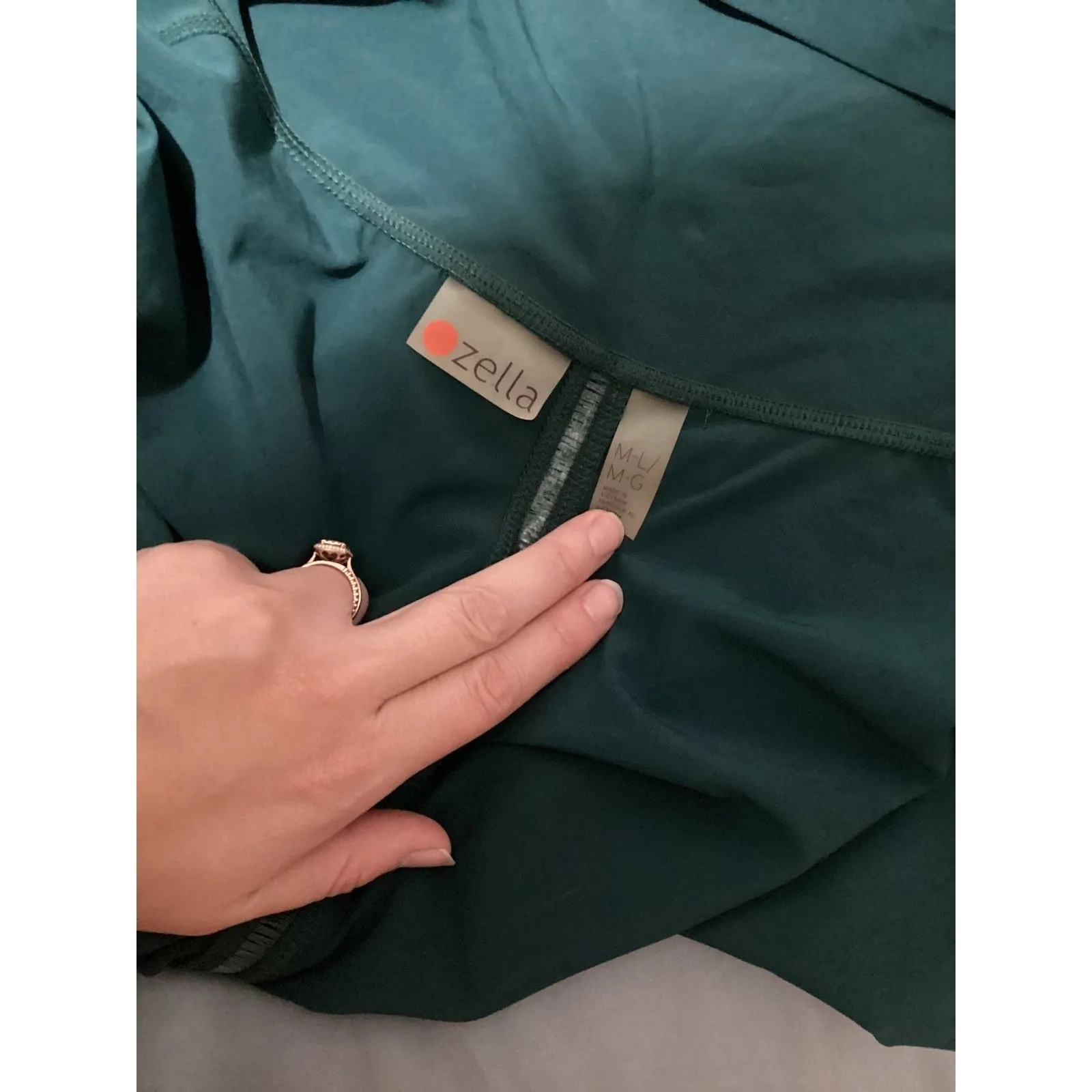 Zella Sweater Womens Medium Large Colorblock Open Front Jacket Cardigan Yoga - Image 5