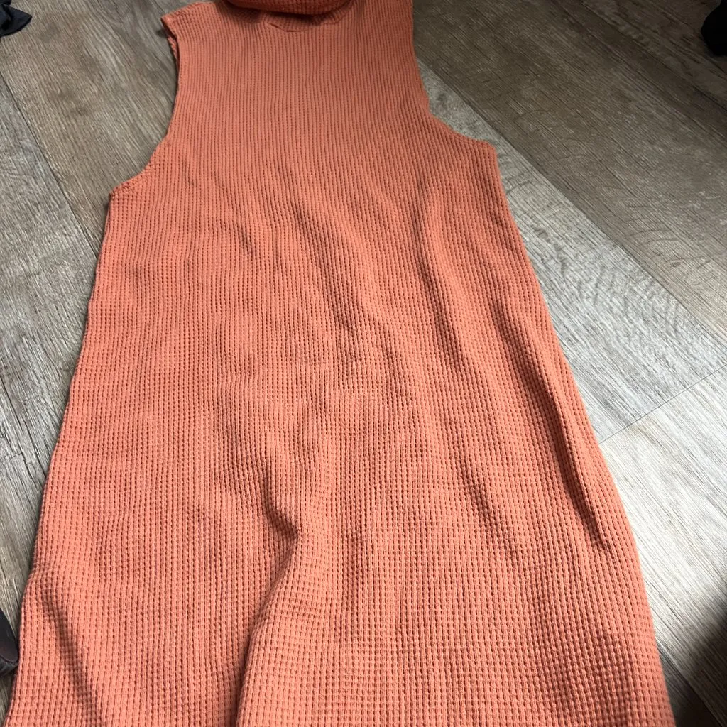 Free People Beach Sloanne Mini Dress Turtleneck Mini Waffle knit - Image 7