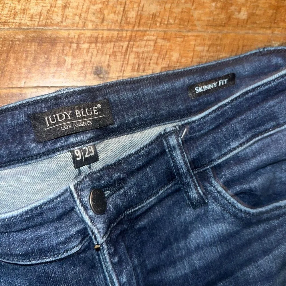 Judy Blue boutique distressed 9/29 skinny fit normcore jeans - Image 2