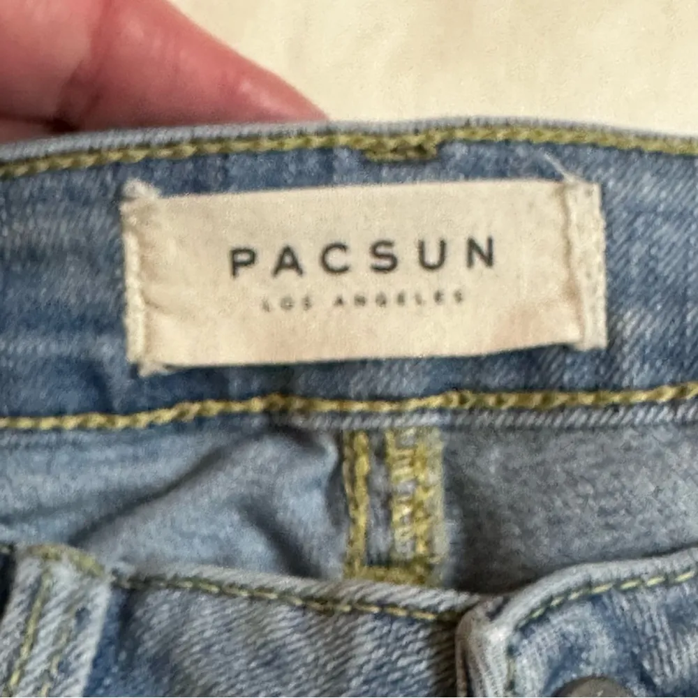Pacsun Mid-Rise Skinniest Ankle Two Tone Patch Jeans 25 - Image 11