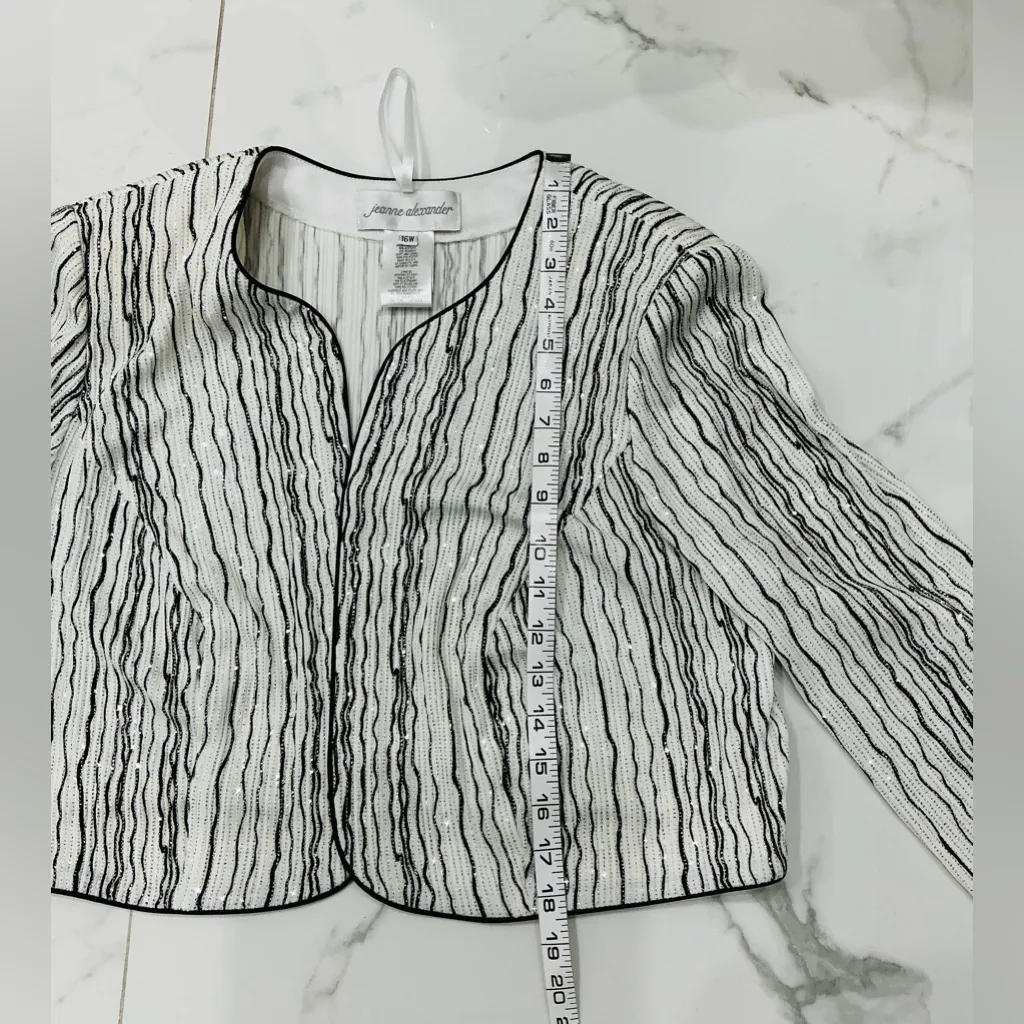 Dressy jacket for spec.occasion 🤩🤩 White Size 16W - Image 5