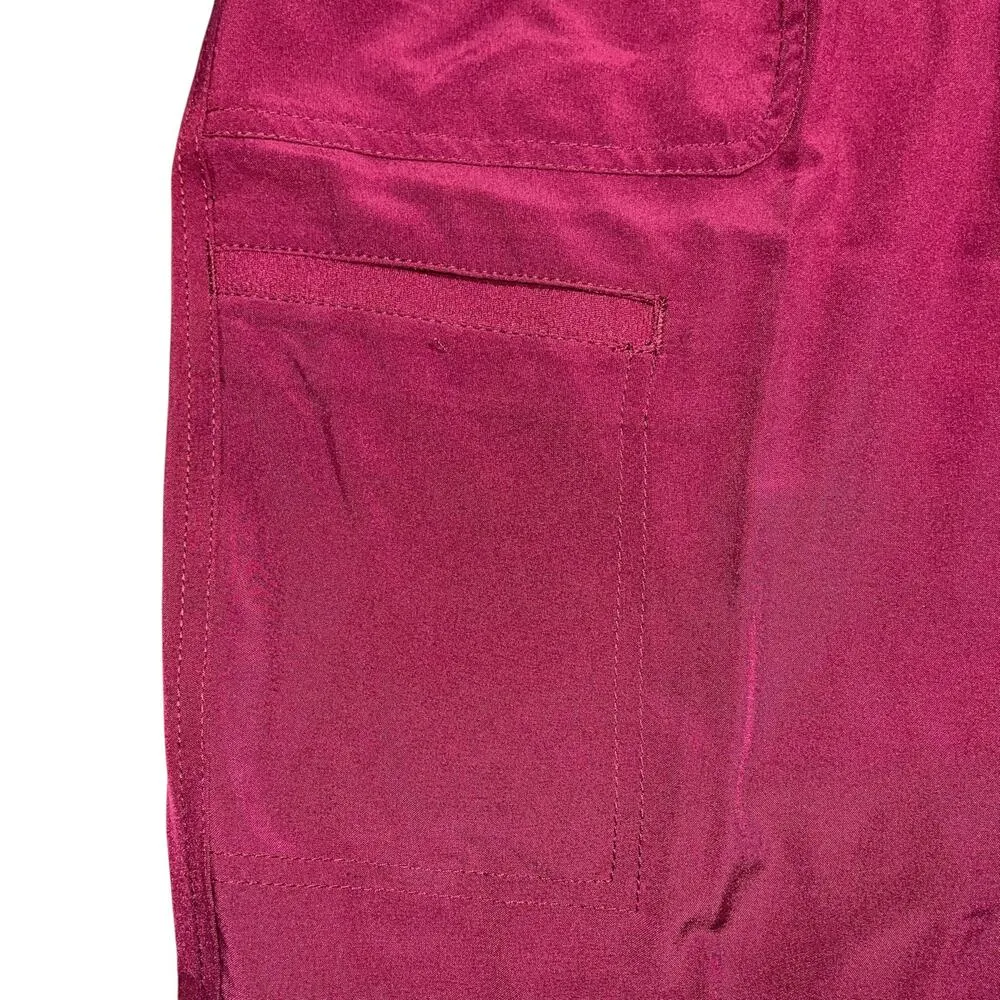 Scrubstar Unisex Scrubs Pants Yoga Waistband Jogger Style Burgundy Red Wine 3XL - Image 3
