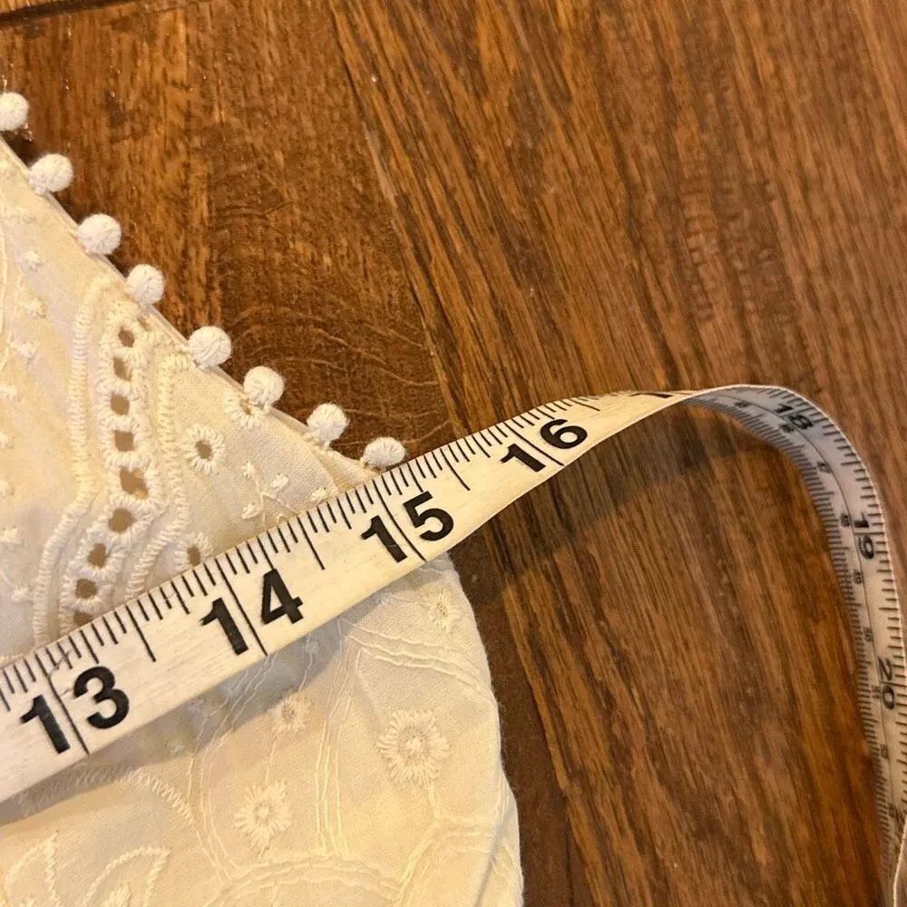 House of Harlow 1960 ivory eyelet drop waist midi dress 6 - Image 12