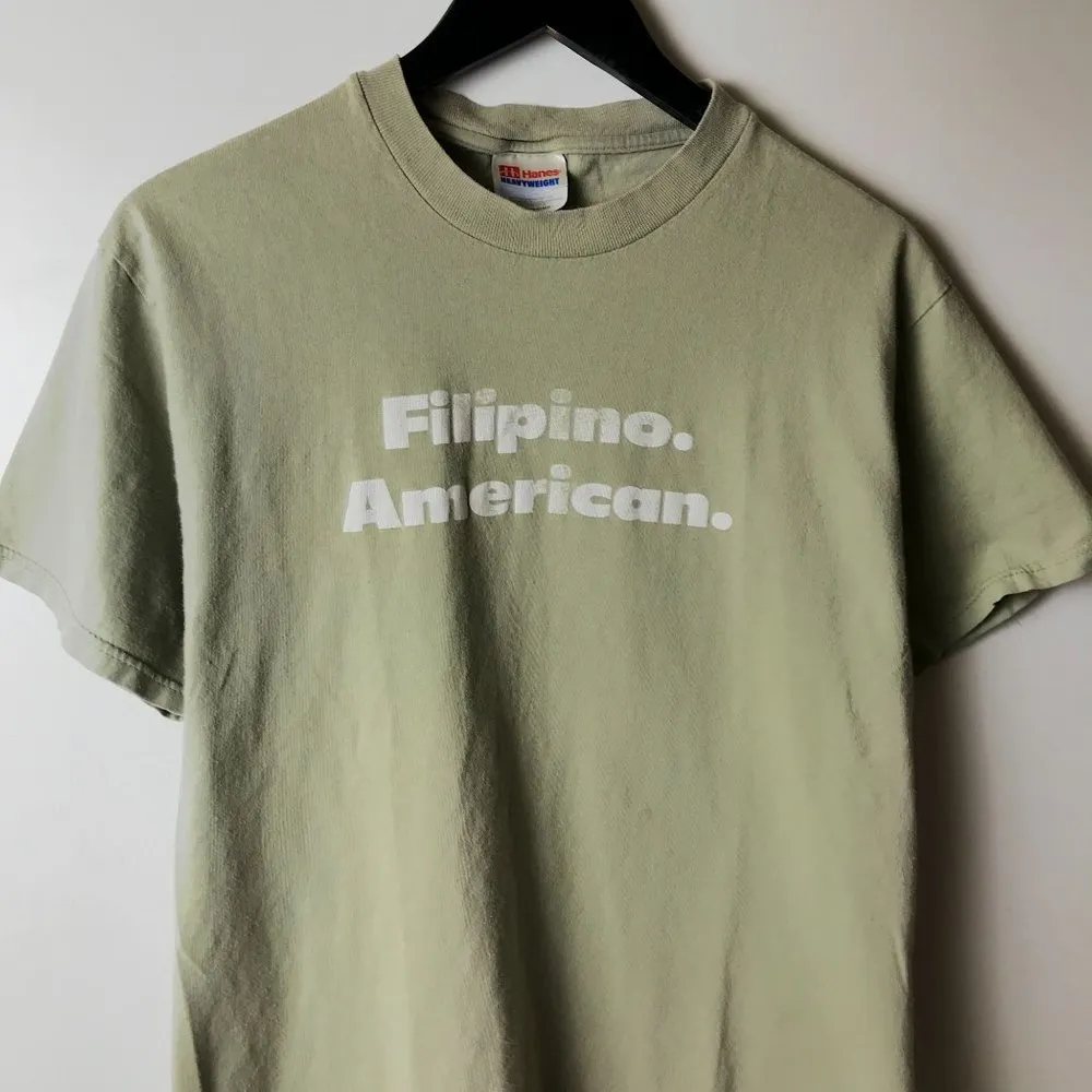 2000 Vintage The Debut Movie Tee Filipino American T Shirt Gray Medium M Solid - Image 5