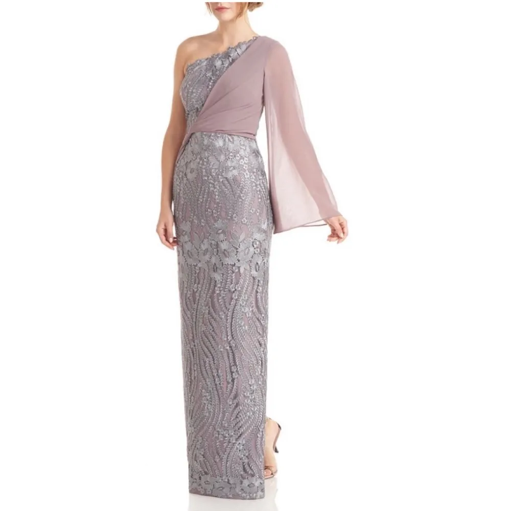 JS Collections Amari One Shoulder Twist Gown, Size 14 with Tag, Retail $348 - Image 6