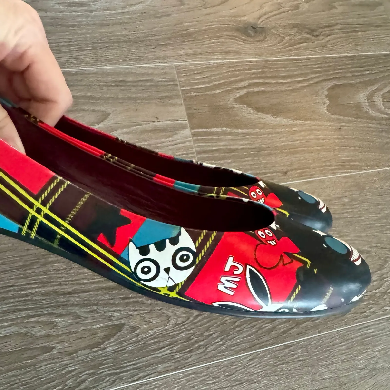 Marc by Marc Jacobs Tartan Plaid “Miss Marc” Ballerina Ballet Flats Womens 39.5 - Image 12