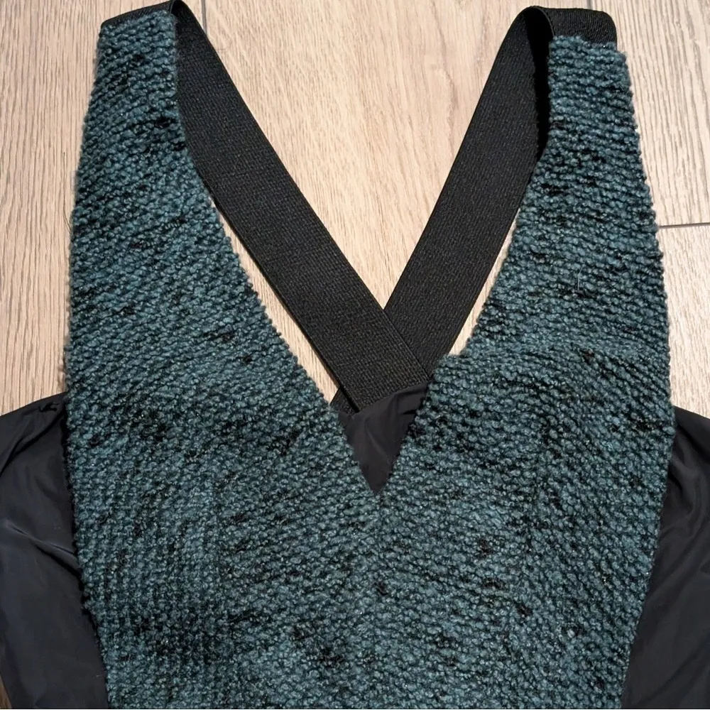 🆕 BCBGeneration Dress 2 XS Textured Teal Black Mini Tulle Strappy Sexy NWT NEW - Image 2