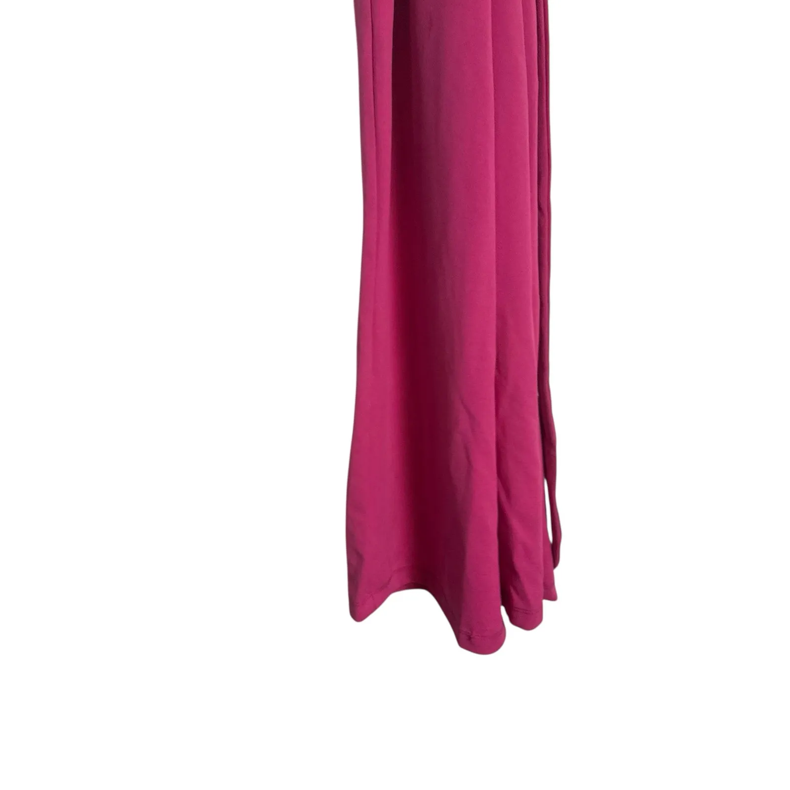 Marina Hot Pink Belted Tie Waist Kimono Short Sleeve V - Image 6