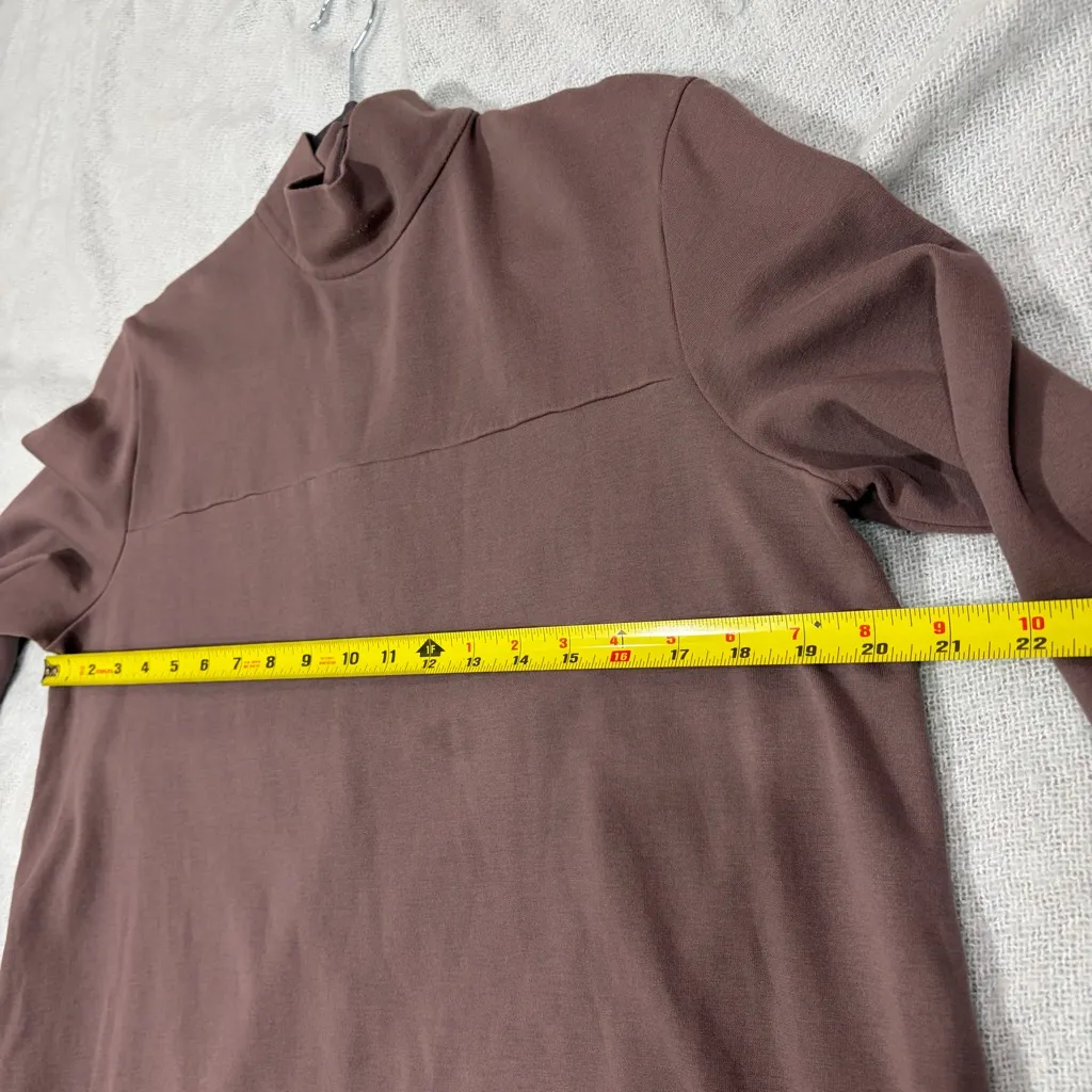 Max Mara Leisure Womens Dress Trento Mock Neck Long Sleeve Mauve PtP 20” - Image 8