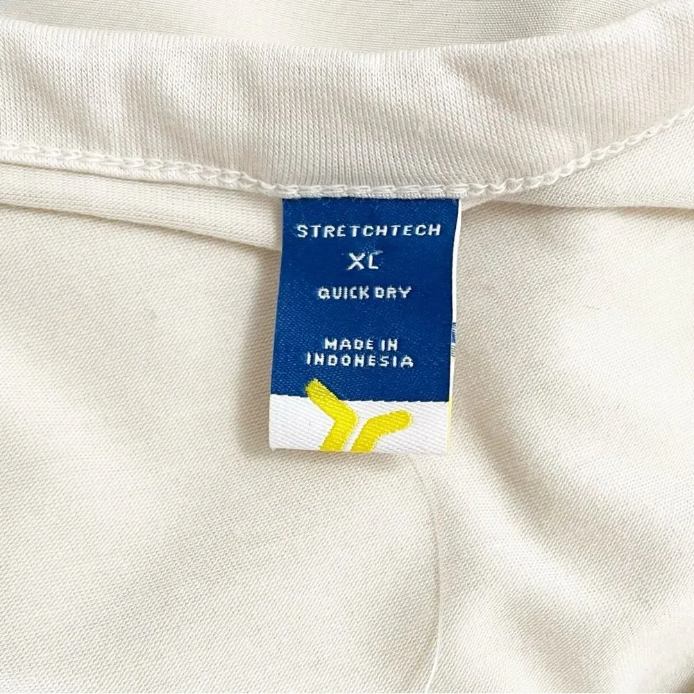 NWT Old Navy Active StretchTech Cinched-Hem Crop Top Ivory Cream Size XL NEW - Image 11