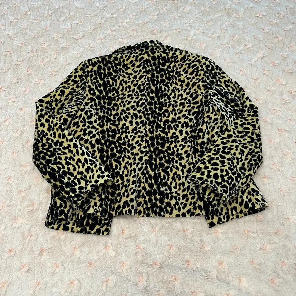 Neiman Marcus Leopard Print Jacket | Size M | Excellent - Image 3
