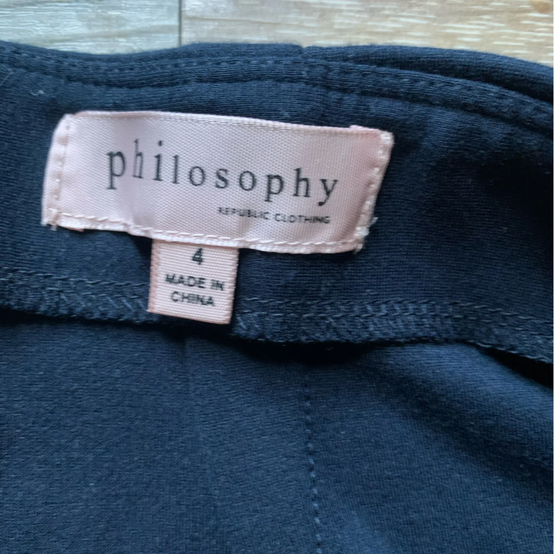 Philosophy Navy Blue Pencil Skirt 4 - Image 2