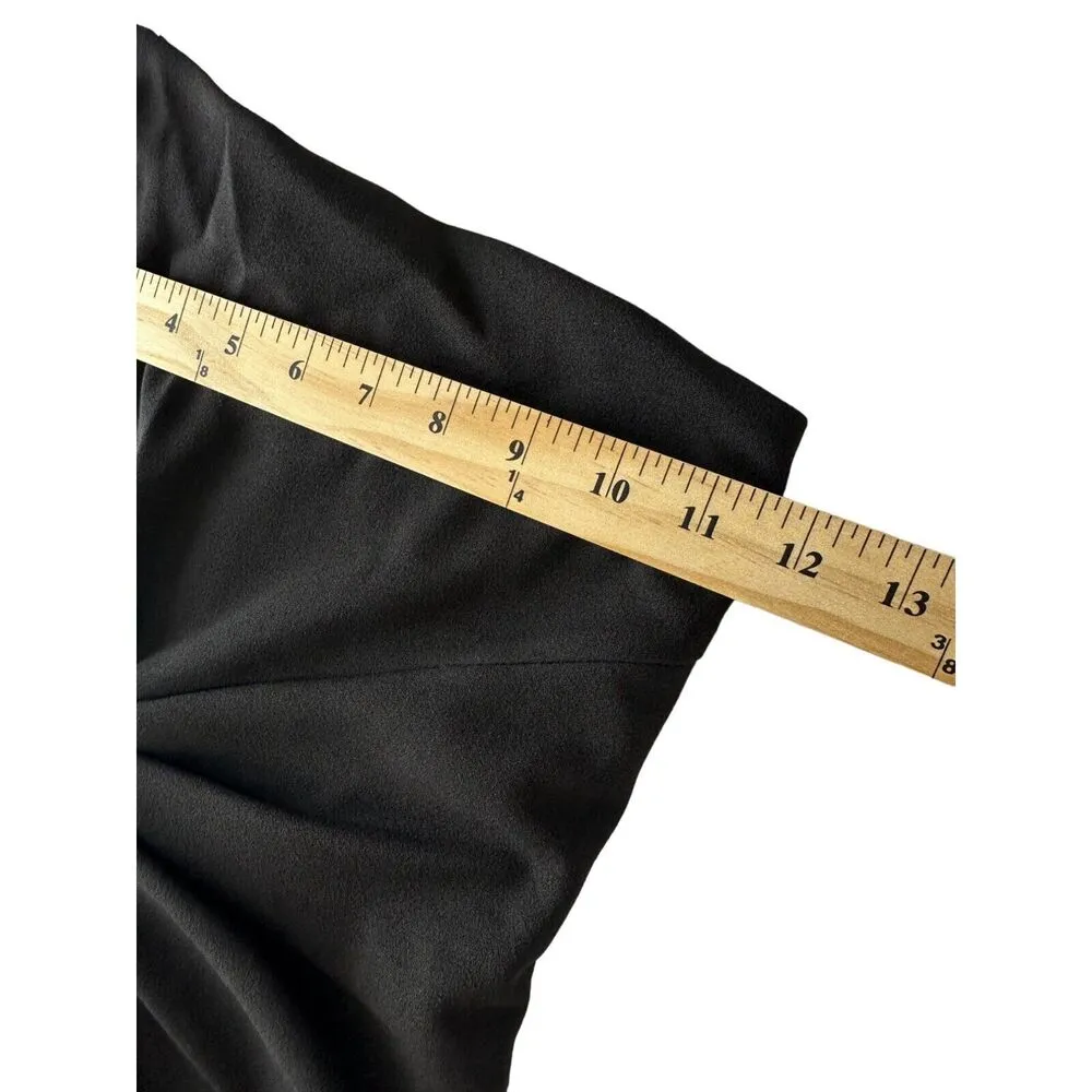 Nookie Lust One Shoulder Glam Bodycon Midi Black NWT XS - Image 5