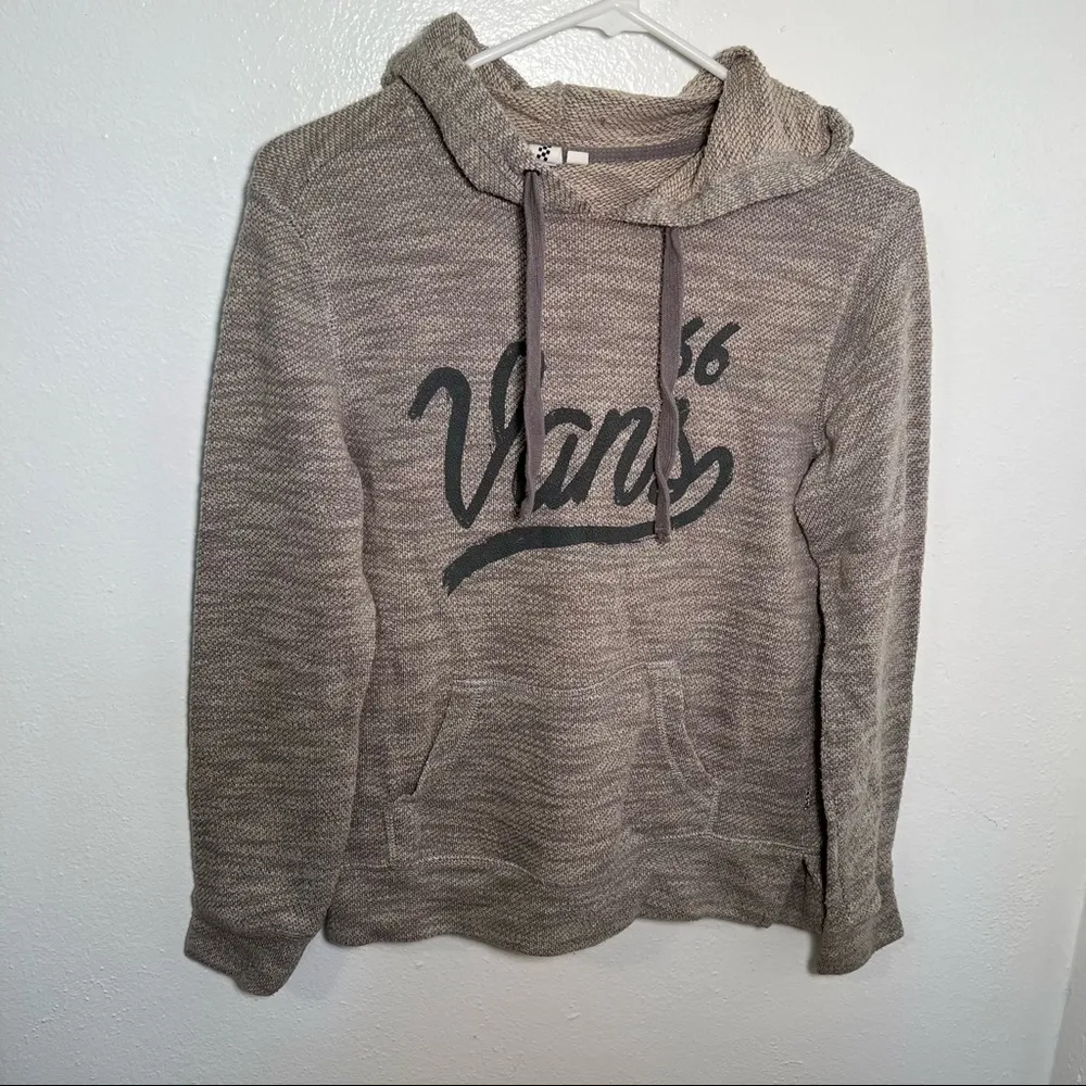 Vans Pony Up Knit Hoodie Gray Green - Image 2