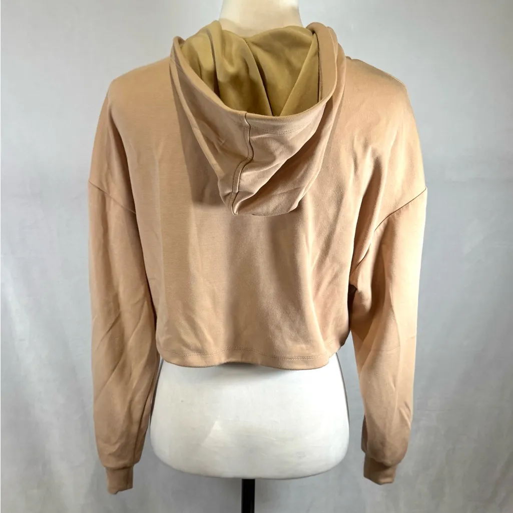 Muses Only mocha tan super soft cropped active hoodie size small - Image 6
