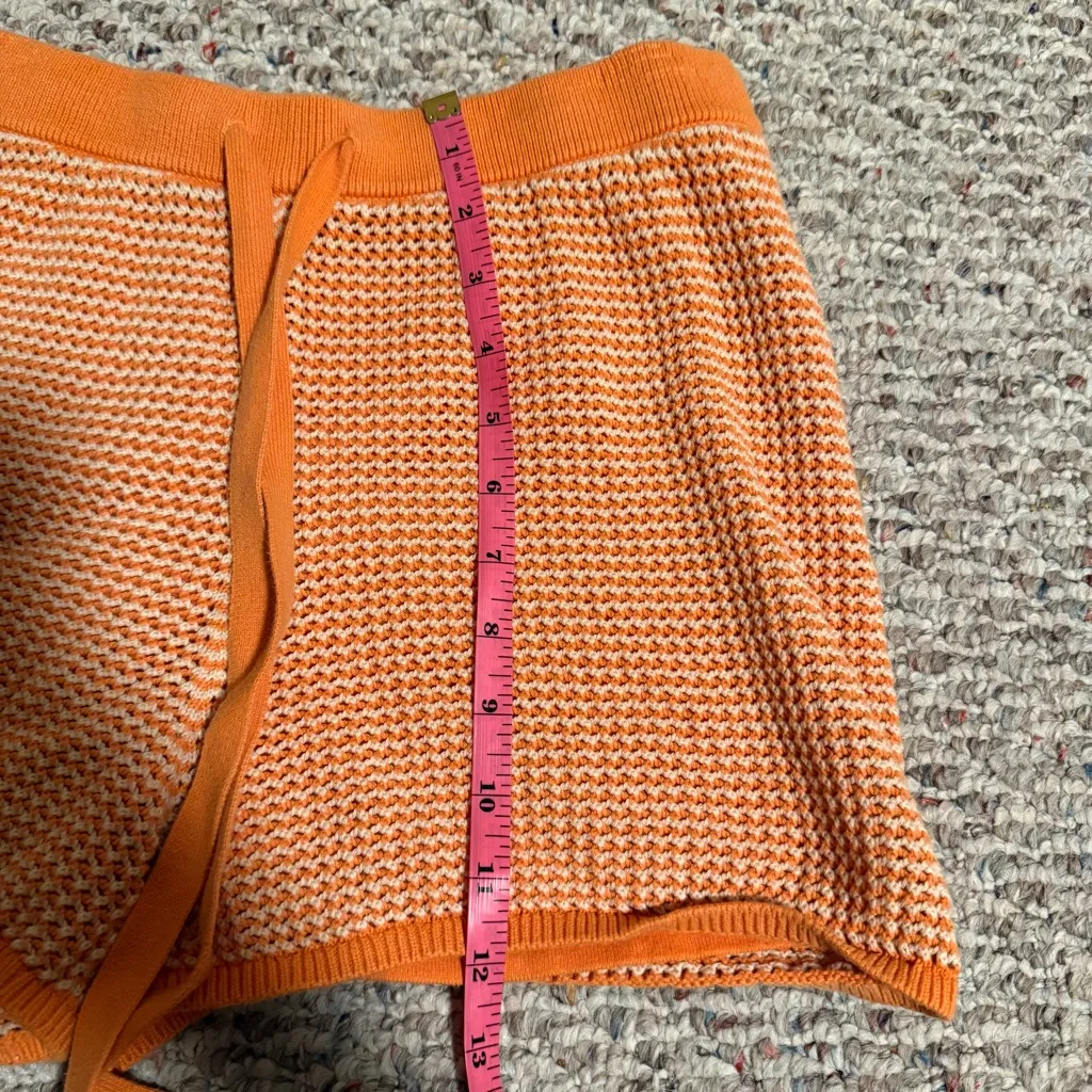 Seafolly Sunray Knit Short Mandarin Orange- Size Large - Image 8