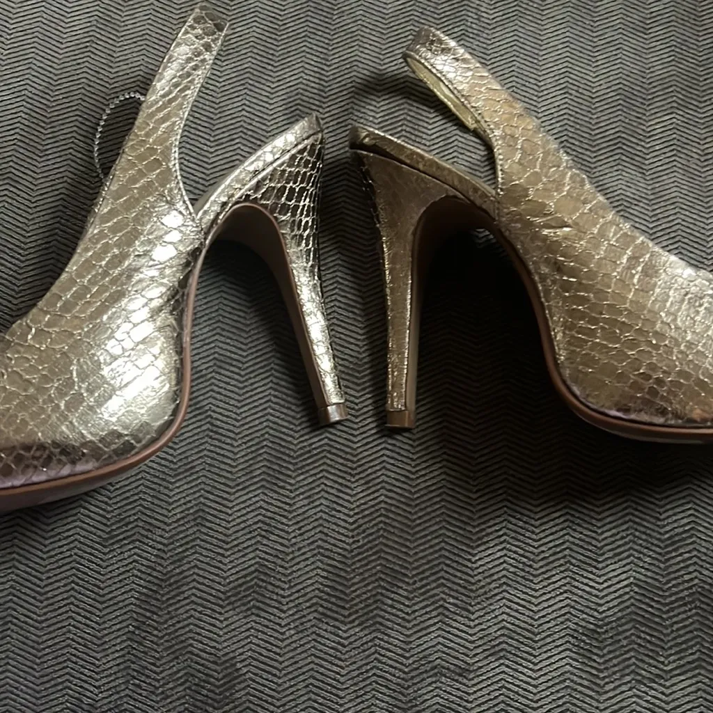 Lulu Townsend snake print heels - Image 4