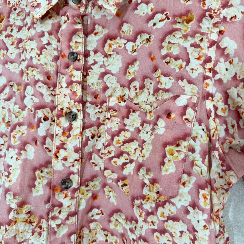 Kavu Women’s Girl Party Button Down Shirt Lightweight in Pretty Popcorn S - Image 8