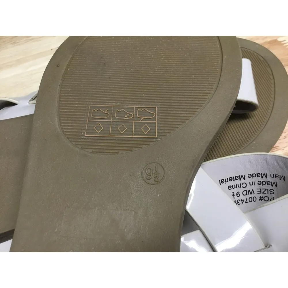 Journee Collection Lavine Statement Womens 9.5 Beige Faux Leather Strappy Sandal - Image 5