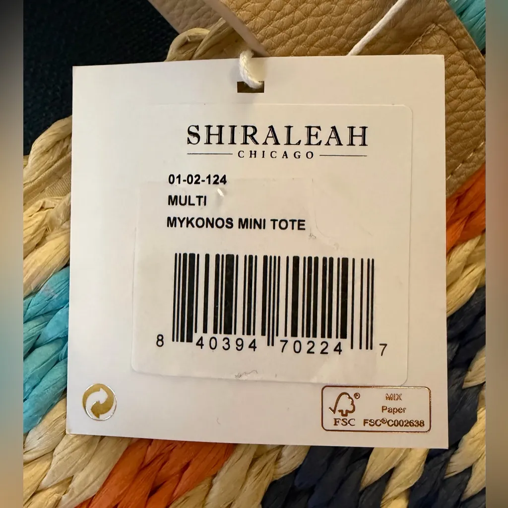 Shiraleah Mykonos Multicolor Woven Tote - Image 5