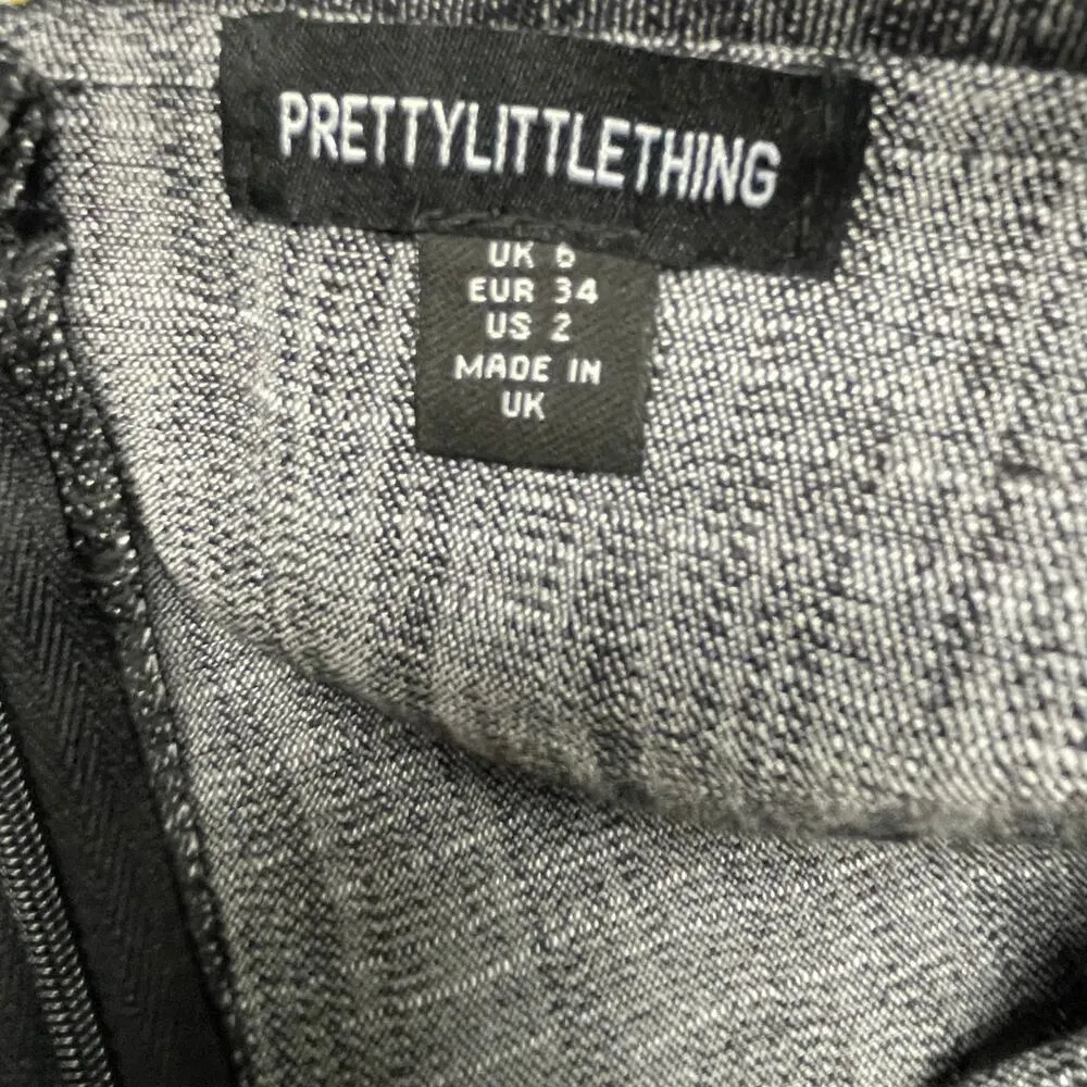 Pretty Little Thing Size 2 Mini Strapless Stretch Dress Going Out Party Festival - Image 4