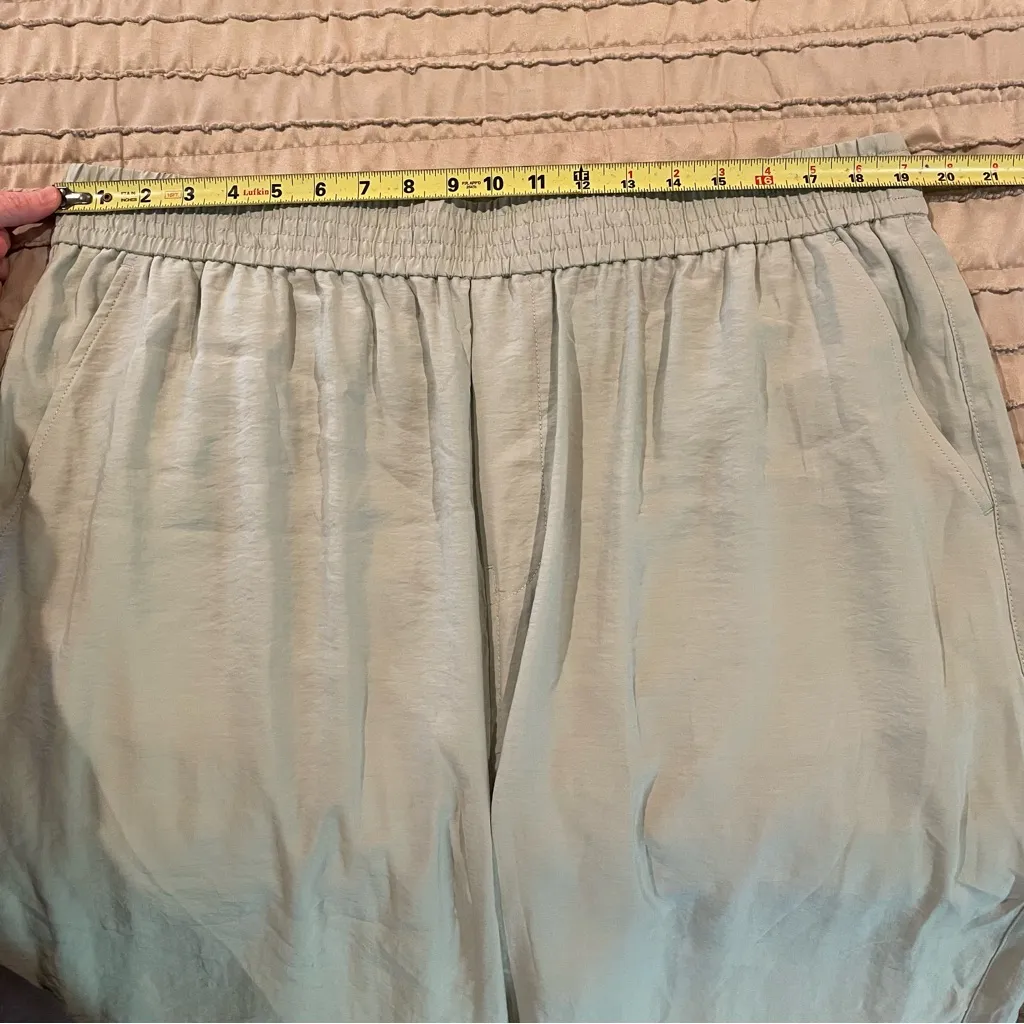 Madewell The Tall Carley Wide Leg Pant in Softdrape Sage Mist Green XXLT NL893 - Image 8