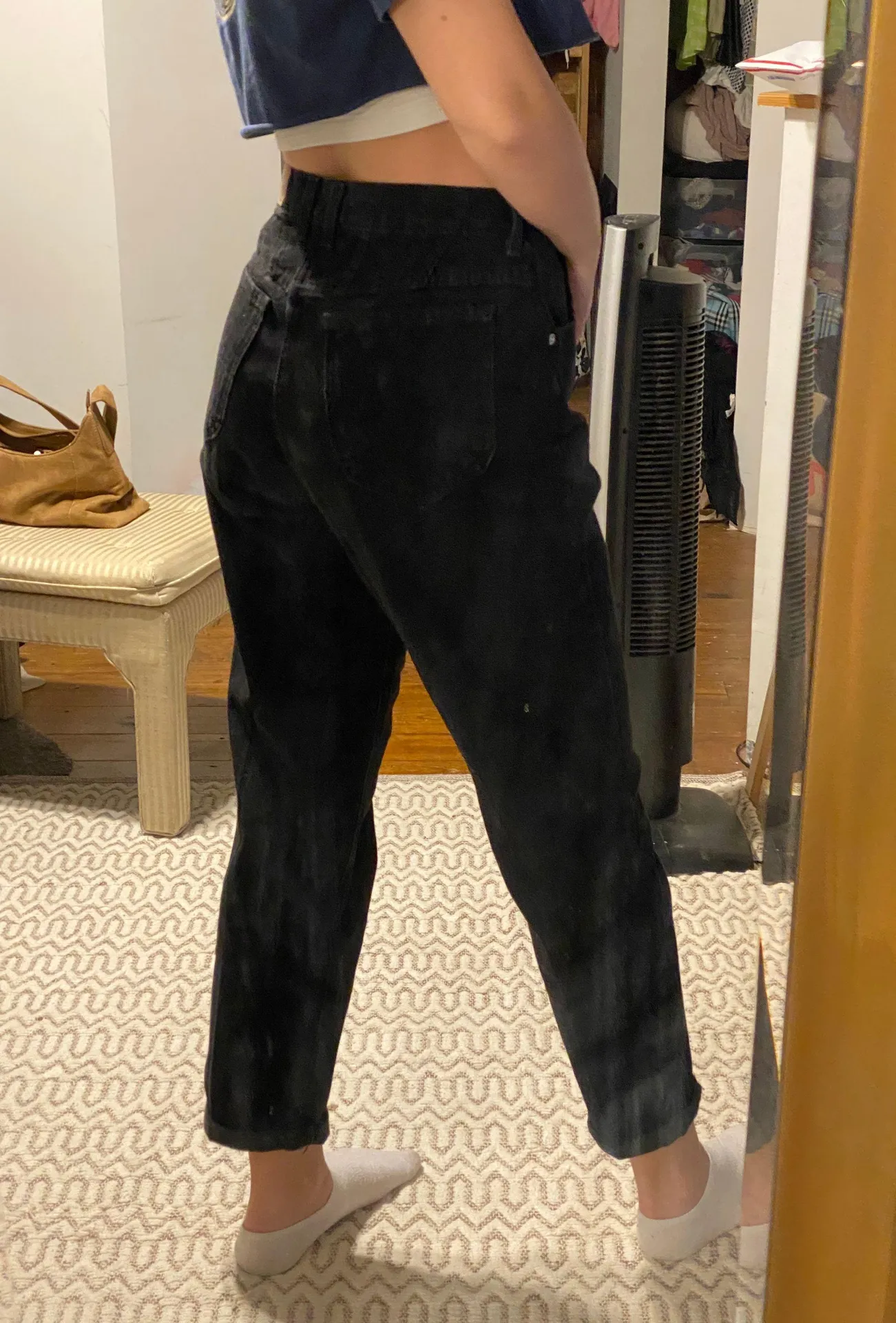 Urban Outfitters Black High Waisted Vintage Jeans  - Image 3