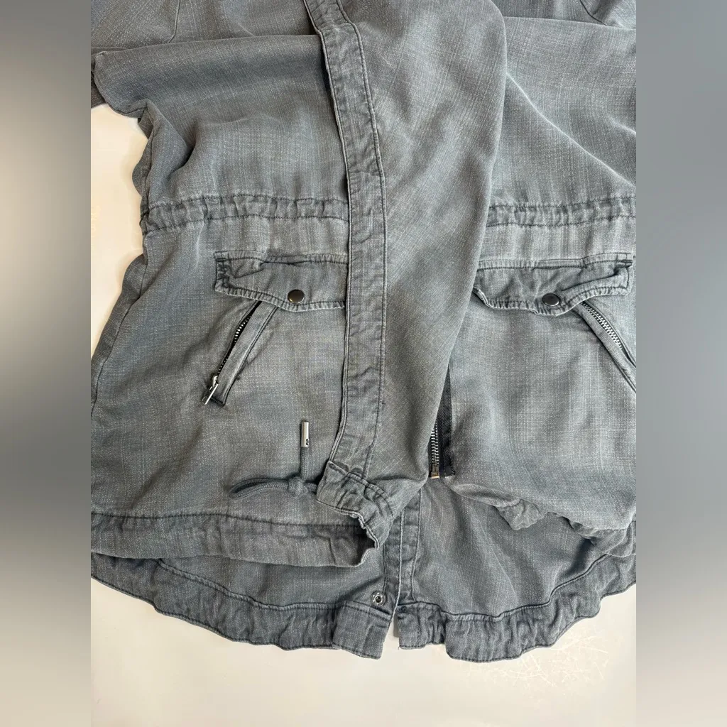 Women’s Lucky Brand Military Style Utility Jacket Grey Size S - Image 11