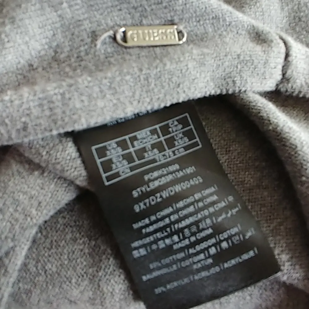 Guess Grey Oversized Sweater with Buckle Accent - Image 7