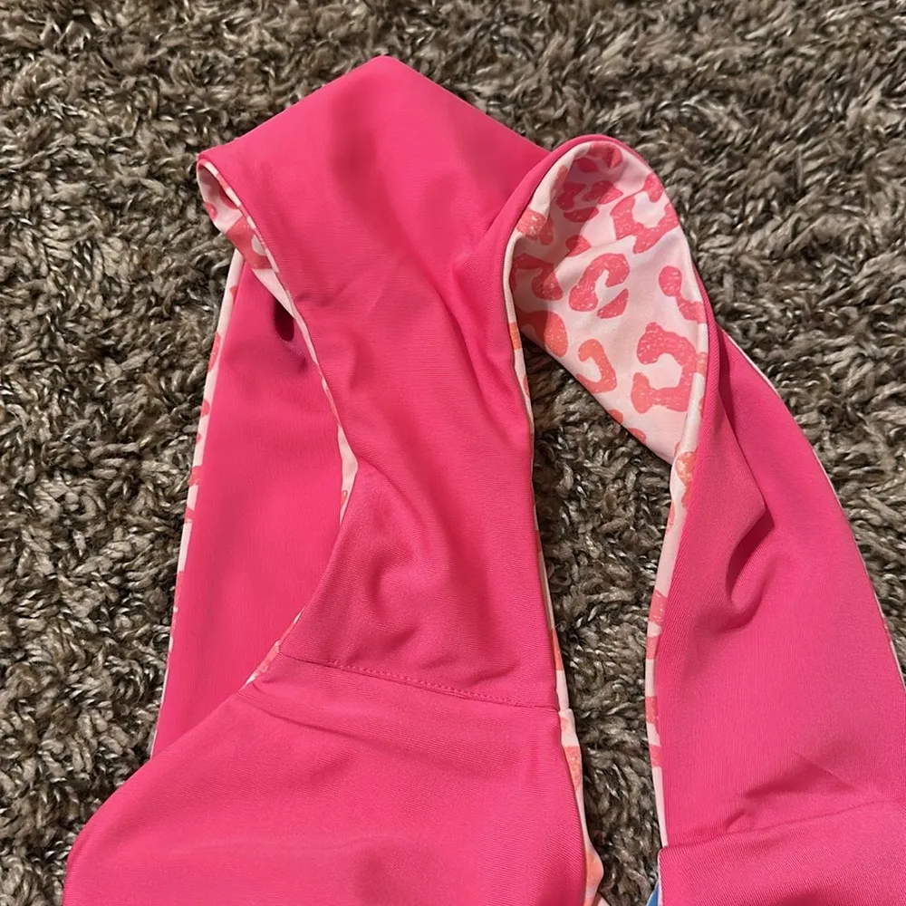 NWT Cupshe Pink Cheetah Bikini Swimsuit XL - Image 8