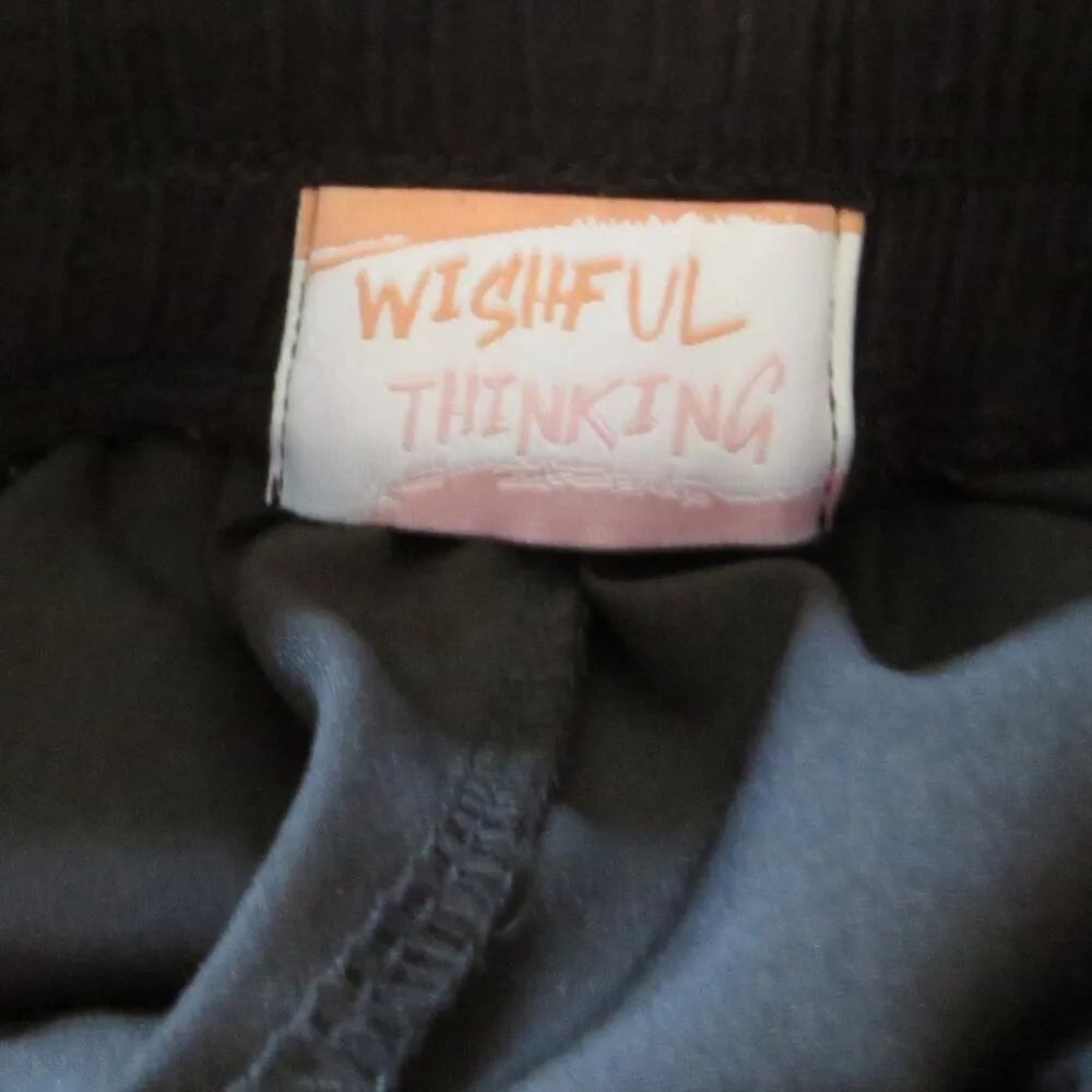 Wishful Thinking Joggers Pull On Comfy Lounge Pants Womens S Black - Image 7