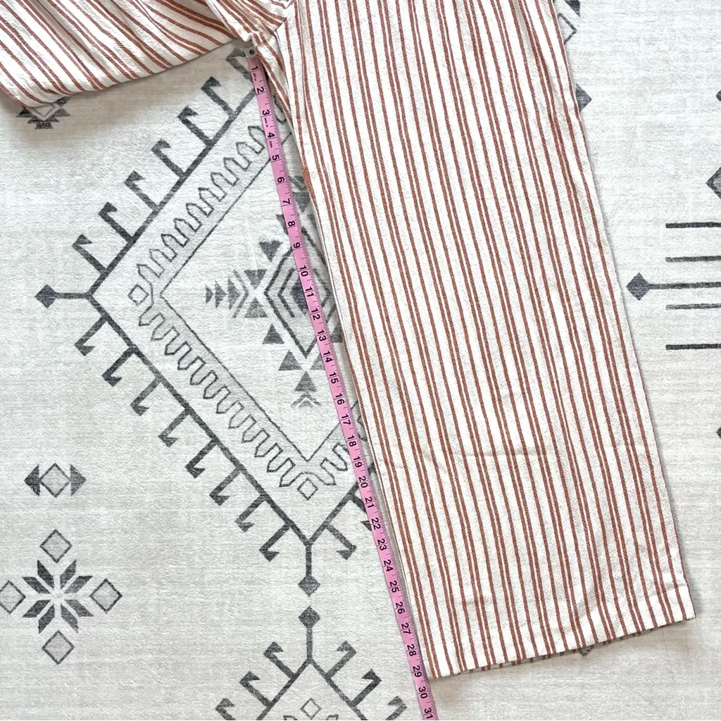 Zara TRF Collection Striped Wide Leg Trousers Medium NWOT - Image 9