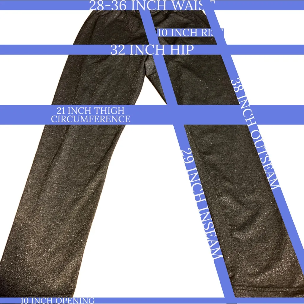 JUST BE SILVER METALLIC SKINNY STRETCHY LEGGINGS (L) - Image 10