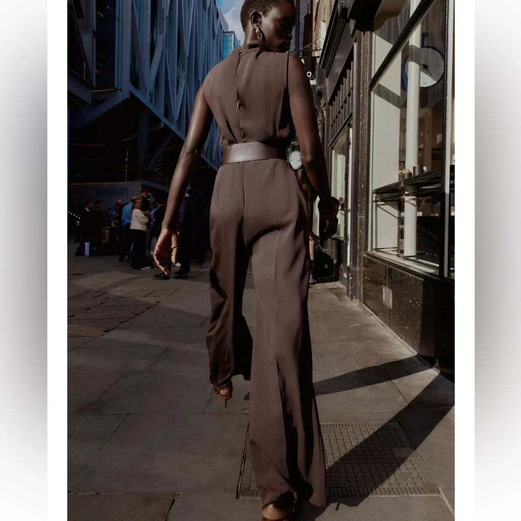 ZARA  - SLEEVELESS BELTED JUMPSUIT - Image 2